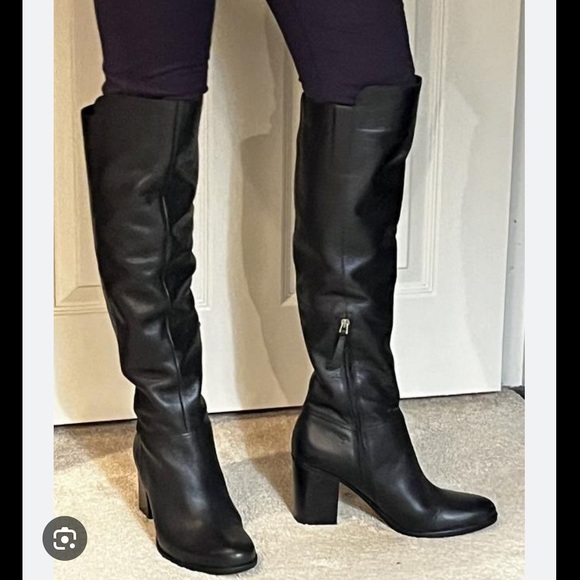 Naturalizer Kyrie Leather Water-Repellent  Wide Calf Over-the-Knee Boots - Picture 1 of 16